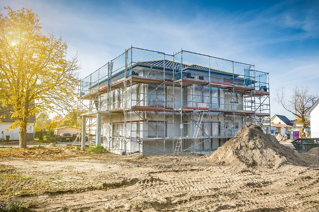 Neubau eines Eigenheims im Bau der Stangl-Bau GmbH